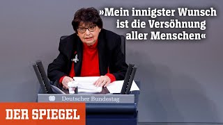 Holocaust-Überlebende im Bundestag: »Mein innigster Wunsch ist die Versöhnung aller Menschen«
