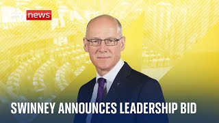 SNP: John Swinney vows to lead party to next general election as he announces leadership bid