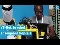VT-Bot, le robot enseignant togolais fait de canettes et de plastique