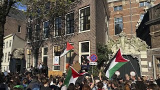 Gaza, nuove proteste nei campus nei Paesi Bassi e in Belgio per la Palestina e contro Israele