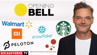 STARBUCKS CORP. Opening Bell: Snowflake, Walmart, Peloton, Bavarian Nordic, Alphabet, Starbucks, Xiaomi