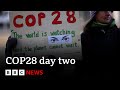 COP28 climate conference enters second day in Dubai | BBC News