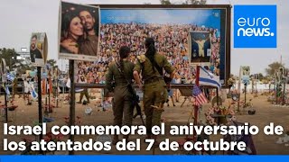 Israel conmemora el aniversario de los atentados del 7 de octubre con vigilias y concentraciones