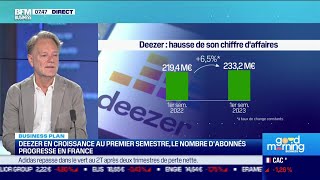 DEEZER Stéphane Rougeot (Deezer) : La progression du nombre d&#39;abonnés en France