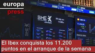 IBEX35 INDEX El Ibex 35 conquista los 11.200 puntos en el arranque de la semana tras subir un 0,5%