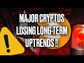 BITCOIN & ETHEREUM LOST THEIR LONG-TERM UPTREND!! 🚨WHAT’S NEXT?!
