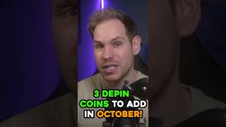 3 DePIN Coins to Add in October! #shorts