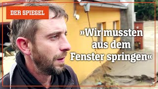 Hochwasser in Europa Rettungsaktion mit Jetski | DER SPIEGEL