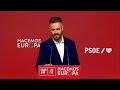 PSOE exige al PP que retire sus "impresentables acusaciones" sobre Indra