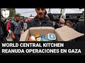 World Central Kitchen reanudará sus operaciones en Gaza a un mes del ataque israelí que mató a siete