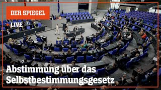 UBER INC. Livestream:  Bundestag entscheidet über Selbstbestimmungsgesetz | DER SPIEGEL