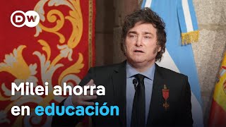 MEDIOS AG [CBOE] Javier Milei rechaza dar más medios la Universidad pública