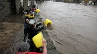 No Comment : les dégâts de la tempête Bert au Royaume-Uni