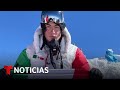 Un mexicano rompió 3 récord mundiales en 27 horas y lo celebró con un piano en la cima del Everest