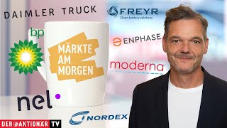 RHEINMETALL AG Märkte am Morgen: Moderna, Enphase, Rheinmetall, Daimler Truck, Vonovia, BP, Nordex, Nel, Freyr