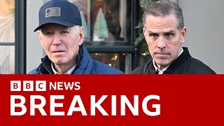 US President Biden issues official pardon for son Hunter | BBC News