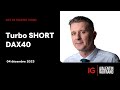 🔴 DAX40 SHORT - Idée de trading turbo IG Valentin Aufrand 04 décembre 2023 #TURBO24 #DAX40 #IG