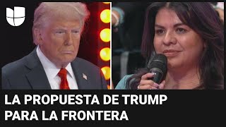 Una votante le cuestiona a Trump por qué pidió rechazar el plan de seguridad fronteriza