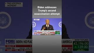 Biden responds to Trump’s second assassination attempt: ‘No place’ for violence #shorts