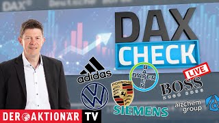 HUGO BOSS AG NA O.N. DAX-Check: Adidas, Alzchem, Bayer, Hensoldt, Hugo Boss, Lanxess, Porsche SE, Volkswagen, Siemens