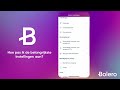 Bolero app tutorial - Instellingen