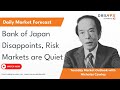 Bank of Japan Disappoints, Risk Markets are Quiet