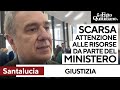 Giustizia, Santalucia: "Scarsa attenzione alle risorse da parte del ministero"