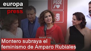 Montero subraya el feminismo de Amparo Rubiales