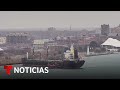 EN VIVO: Trabajan para liberar un buque cargado de trigo que se atascó en el río Detroit