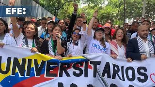 Venezolanos marchan en solidaridad con Palestina y exigen fin al conflicto en Gaza