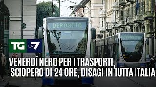 Venerdì nero per i trasporti, sciopero di 24 ore, disagi in tutta Italia