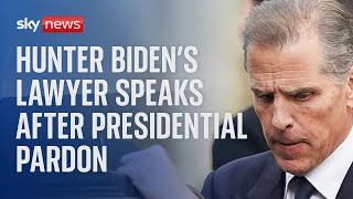 Watch live: Hunter Biden&#39;s lawyer speaks to the press after his presidential pardon