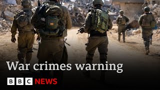 Call for Israeli soldiers to refuse orders that may be war crimes | BBC News