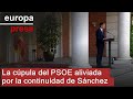 La cúpula del PSOE aliviada por la continuidad de Sánchez