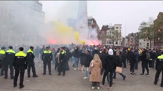 Manifestazioni vietate ad Amsterdam dopo gli attacchi antisemiti ai tifosi israeliani