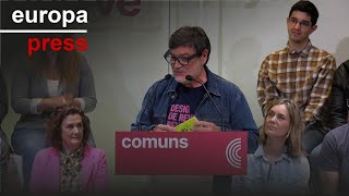 Mijoler (comuns) afirma que los socialistas catalanes &quot;mirarán a la derecha&quot; si gobiernan solos