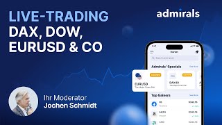 EUR/USD Live-Trading Germany40, Dow, EURUSD &amp; Co mit Daytrader Jochen Schmidt