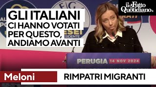 Rimpatri, Meloni: &quot;Nessuno scontro con la magistratura. Gli italiani ci hanno votato per questo&quot;