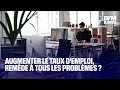 Augmenter le taux d'emploi, remède à tous les problèmes ?