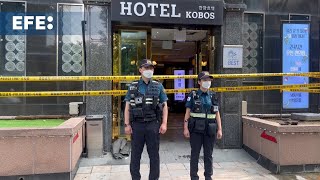 TR HOTEL Investigan las causas de un incendio en un hotel de Corea del Sur que dejó siete muertos