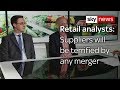 Bernstein Research analyst says Sainsbury’s-Asda merger “likely to be passed” by the CMA
