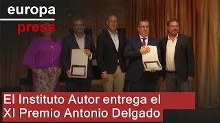 El Instituto Autor entrega el XI Premio Antonio Delgado