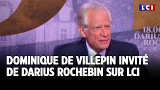 Dominique de Villepin invité de Darius Rochebin