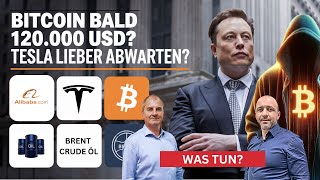 BITCOIN Steigt die Vola jetzt? Tesla, Bitcoin, Alibaba, Brent-Öl im Check