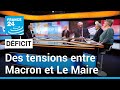 Déficit public : Des tensions entre Emmanuel Macron et Bruno Le Maire • FRANCE 24
