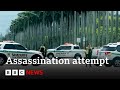 Man in custody after "apparent assassination attempt" on Trump | BBC News