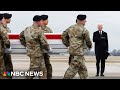 Full video: Biden attends dignified transfer for soldiers killed in Jordan