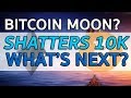 BITCOIN BREAKS 10K! WHAT IS NEXT? LITECOIN ETHEREUM CONSOLIDATES (TECHNICAL ANALYSIS)