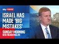 Israel made 'big mistakes' but advice on arms exports 'has not changed' - Deputy PM Oliver Dowden