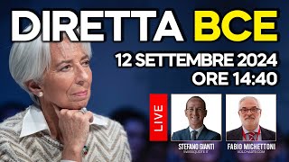 DIRETTA BCE oggi 12 Settembre 2024 il discorso di Christine Lagarde ECB